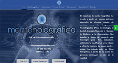 Desktop Screenshot of menteholografica.com