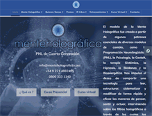 Tablet Screenshot of menteholografica.com